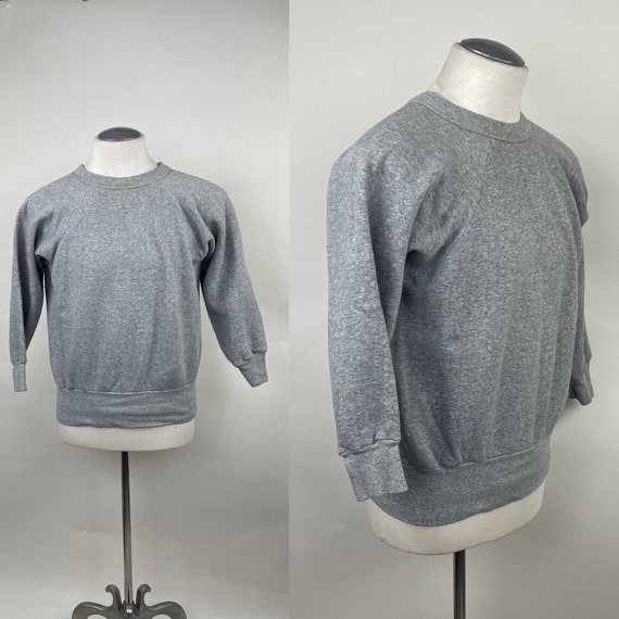 Vintage 1950s Healthknit Gray Athletic Pullover 100% Cotton Vintage 1950s Healthknit Gray Athletic Pullover 100% Cotton