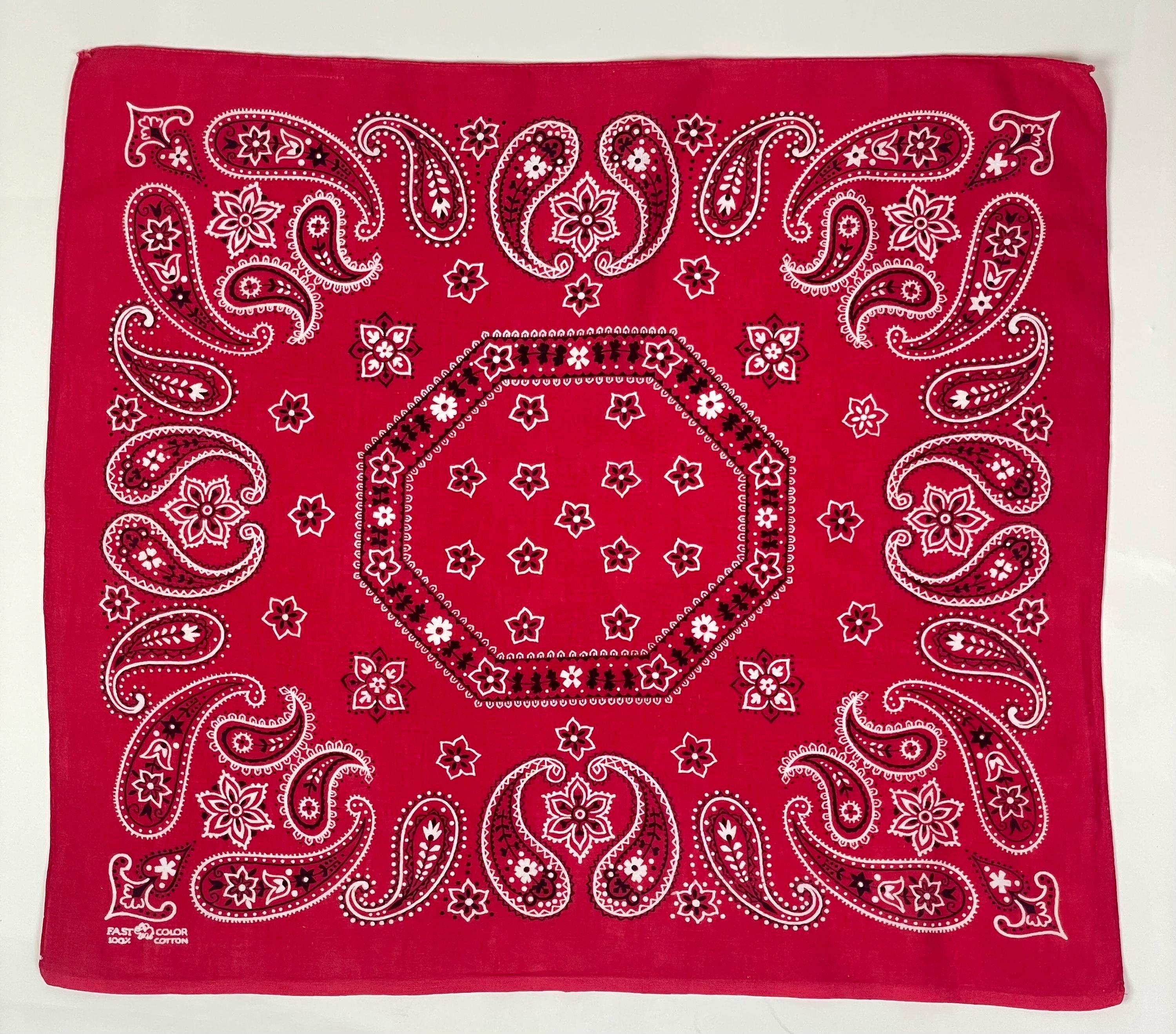 Vintage Elephant Brand Trunk UP Red Bandana - Etsy