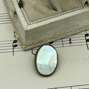 Épingle Victorienne En Forme D'épée - Décoration En Nacre Et Perles Turquoises - Occasion