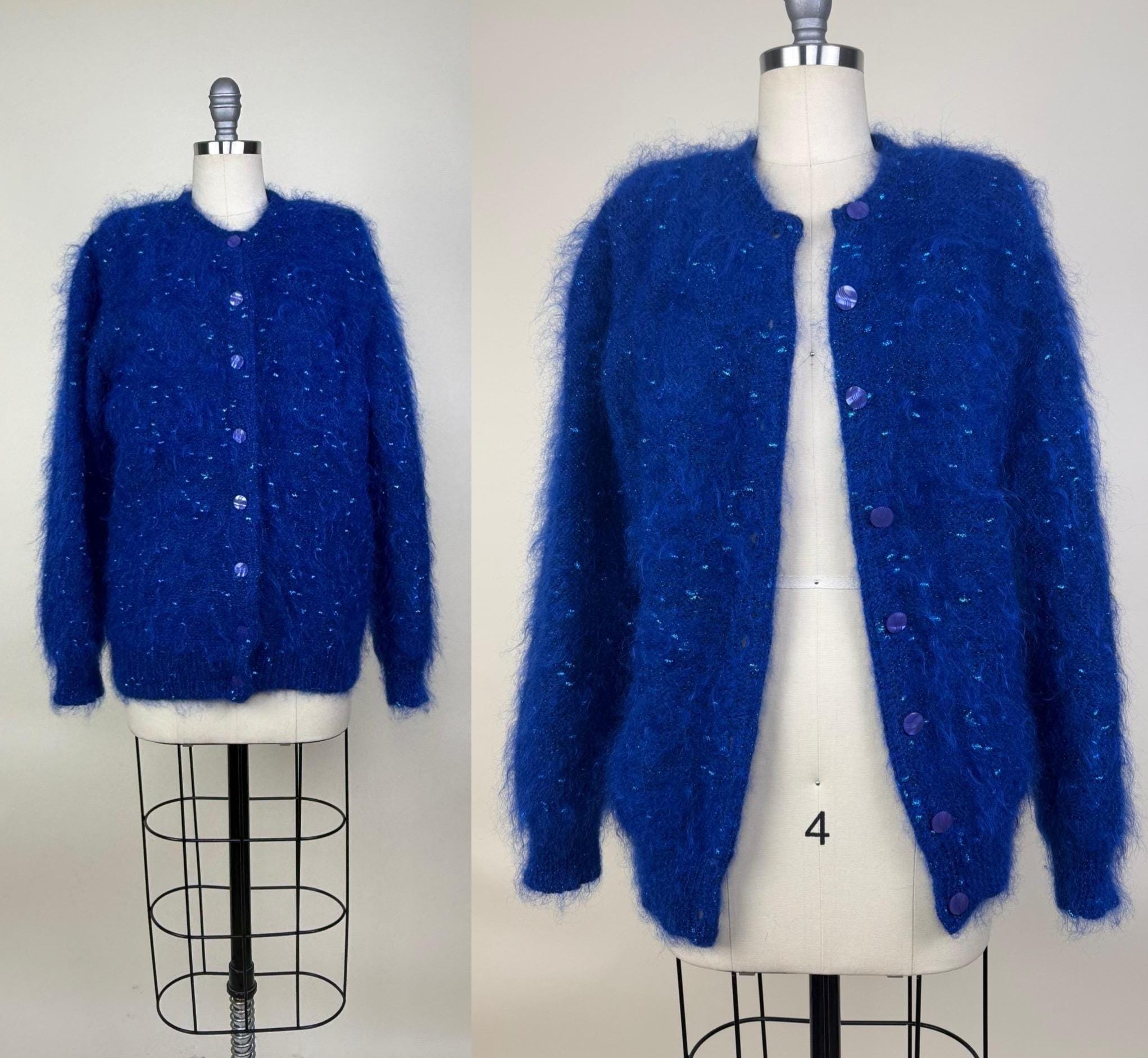Vintage Mohair Cardigan - Etsy