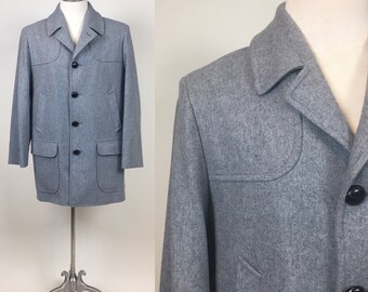 レア商品　Pendlton 80's wool coat ビンテージ Vintage Pendleton Black and White Wool Coat Jacket / Coat