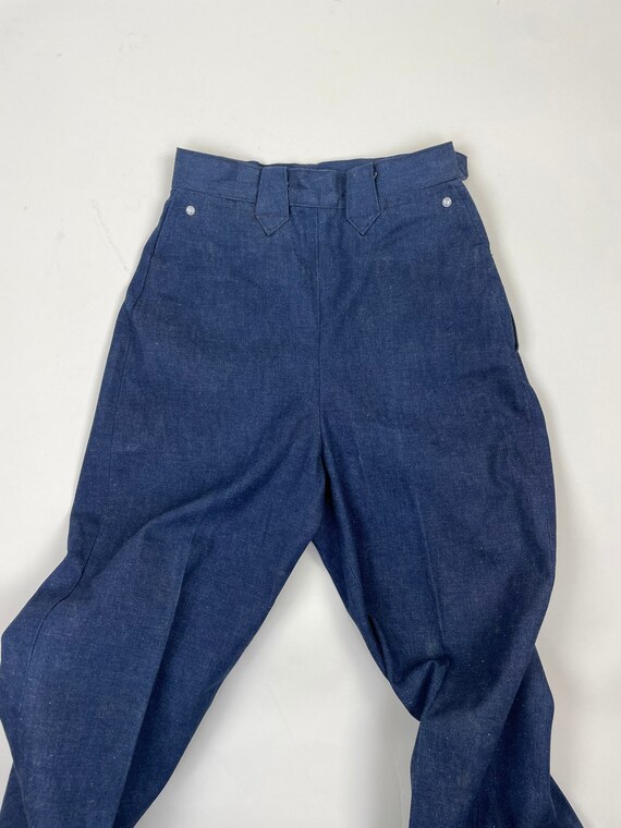 Vintage 1950s LEVIS Short Horn Skull Denim Indigo… - image 3