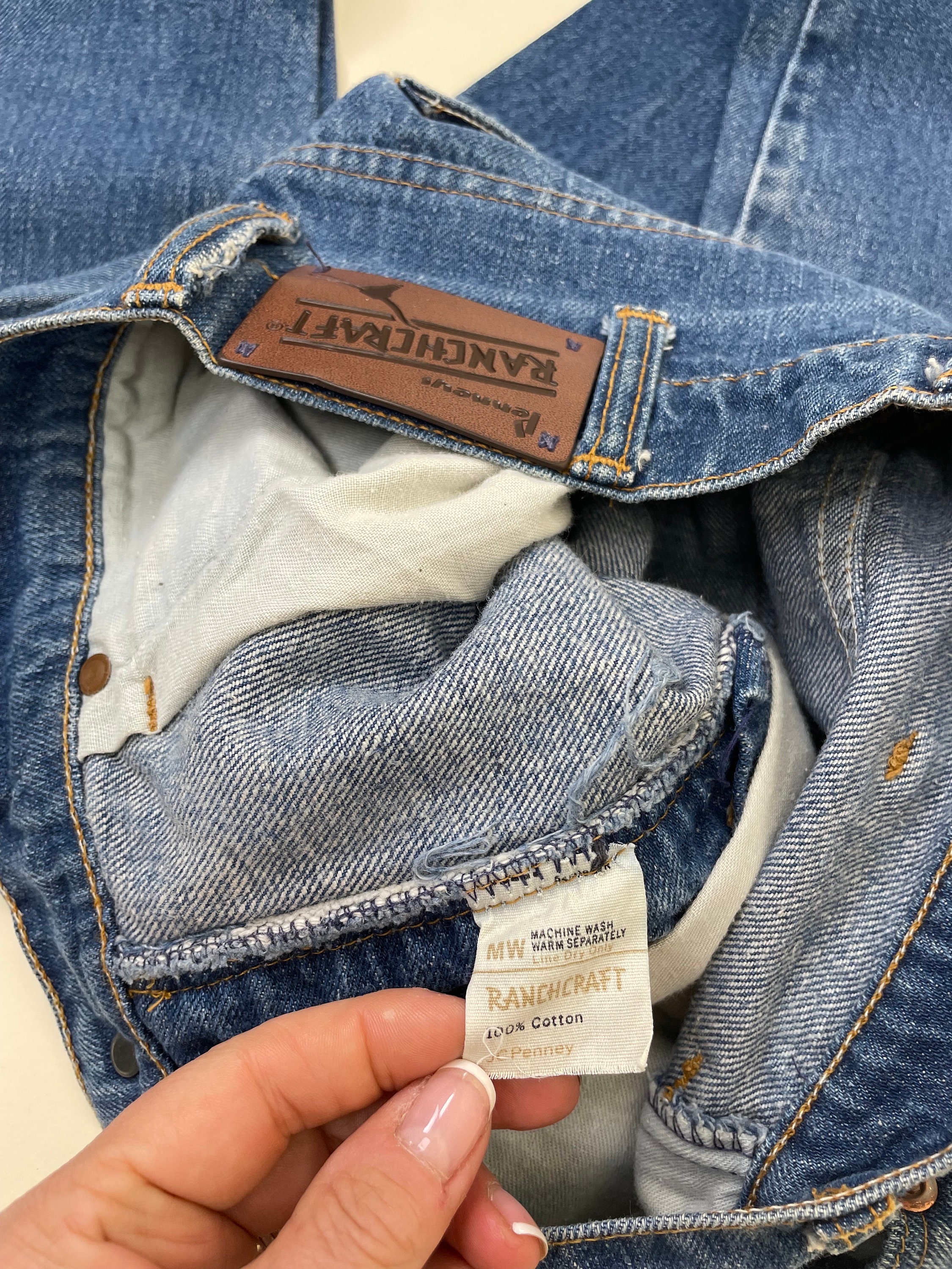 Vintage 1960s JCP Penney's Ranchcraft Denim Jean Pants / 60s Vintage 1960s JCP Penney's Ranchcraft Denim Jean Pants / 60s