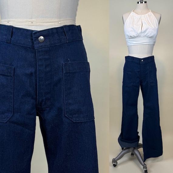 Vintage Seafarer Swabbies Navy Cotton Denim Twill Military Jeans