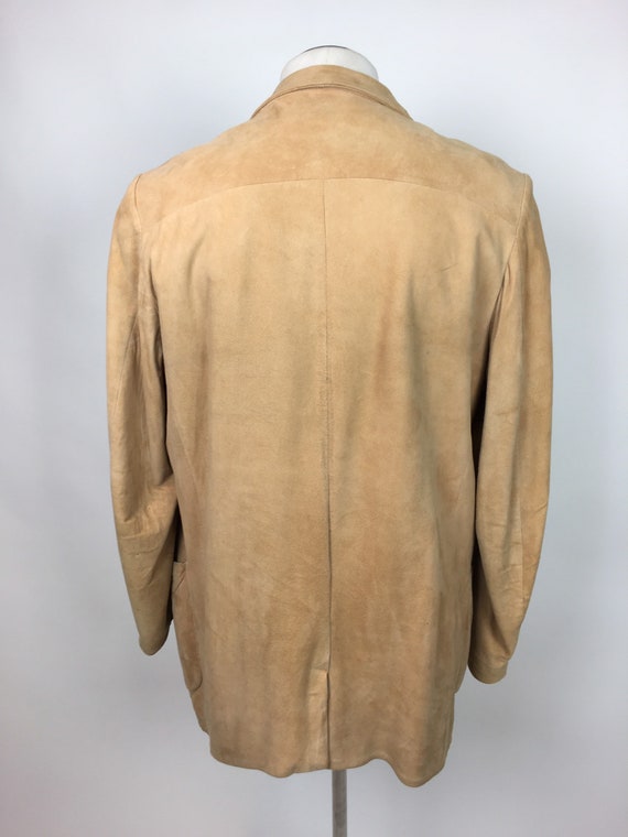 Vintage 1950s Western Cowboy Camel Suede Suit Bla… - image 6