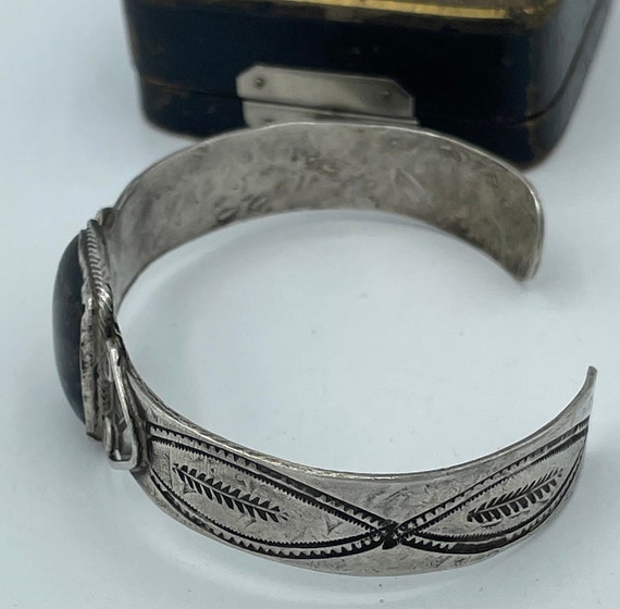 Vintage 1940s Fred Harvey STERLING Silver Black B… - image 3