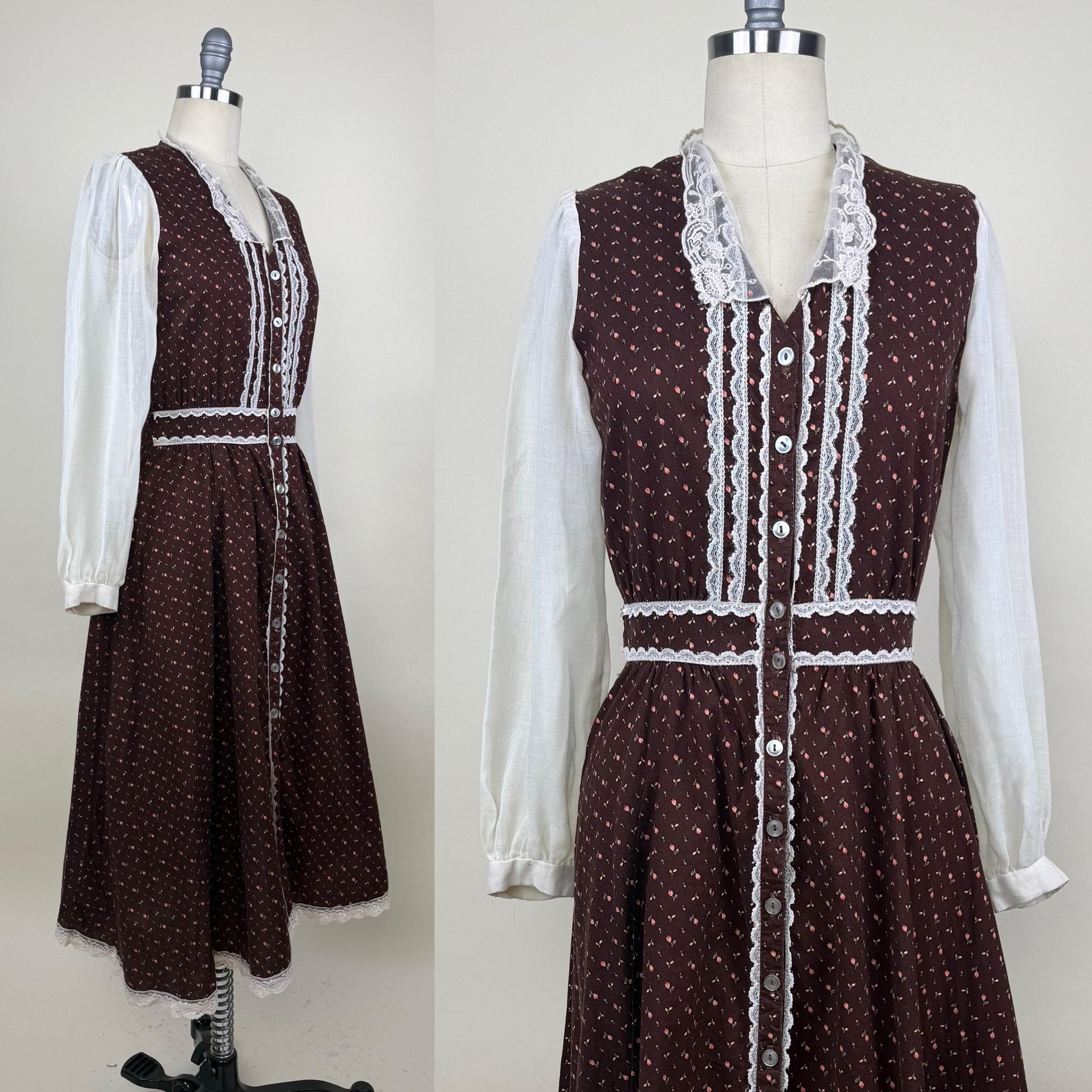 Antique calico dress - Etsy 日本