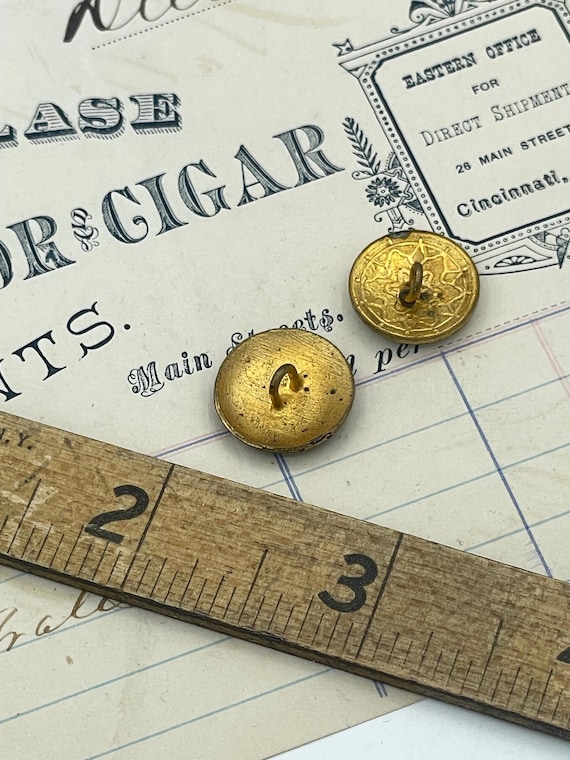 Antique Enamel Cuff Button Buttons Cufflinks - image 3