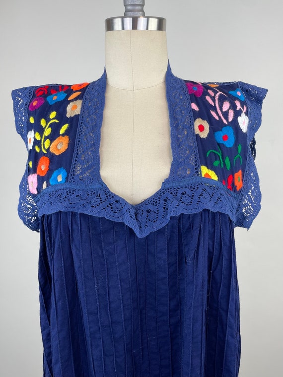 Vintage 1970s Embroidered Peasant Mexican Oaxaca … - image 2