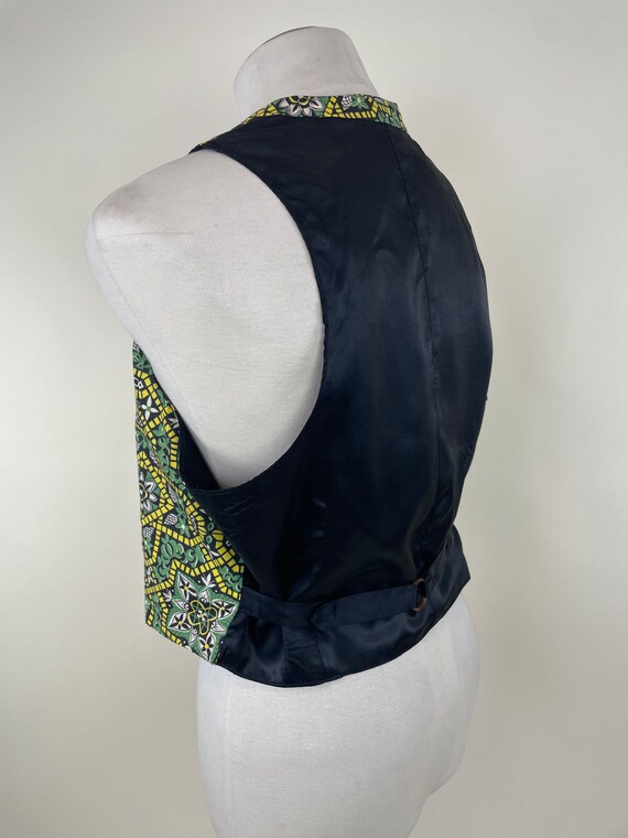 Vintage 1930s 1940s Waistcoat Vest / 30s 40s Gree… - image 7