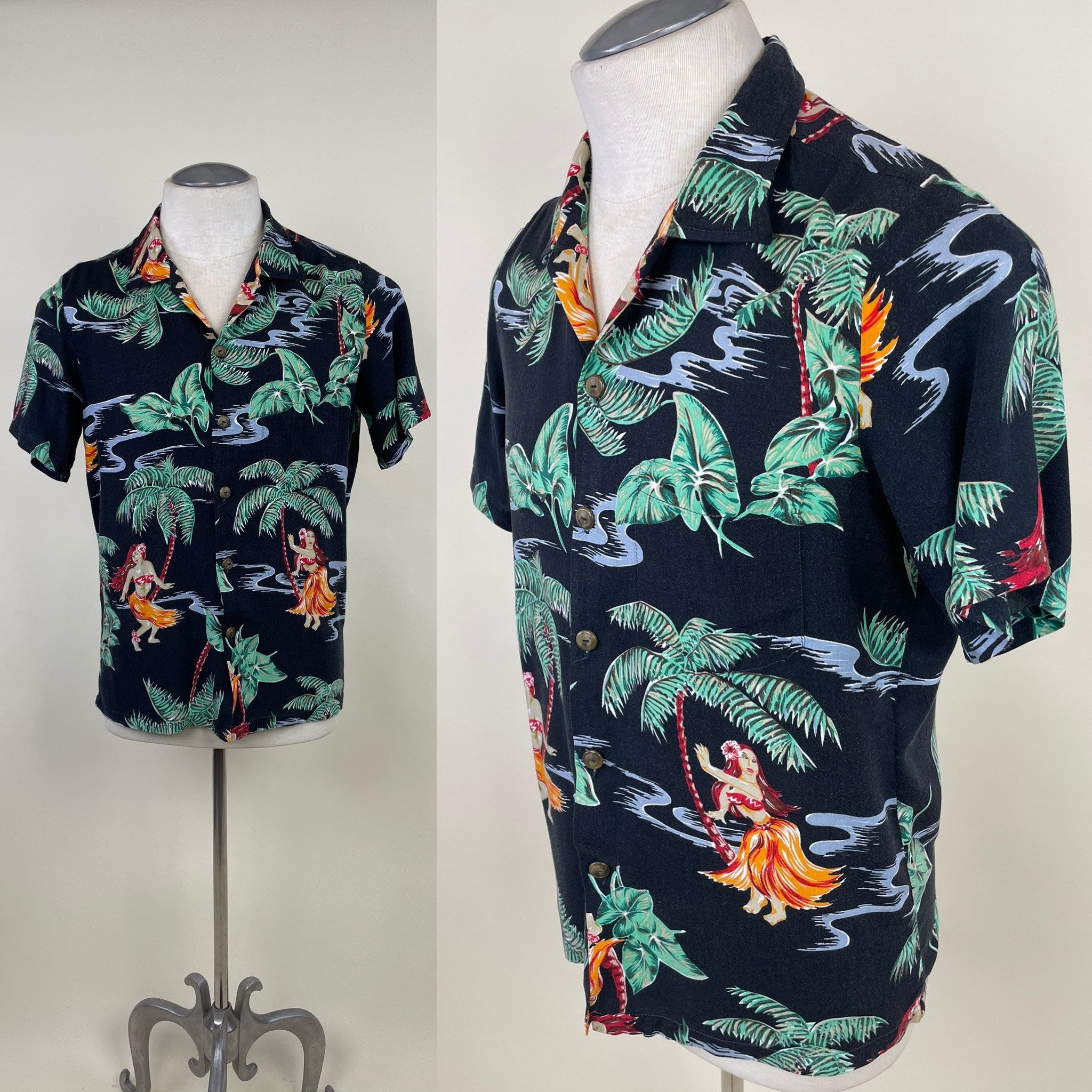トップス 40s VIEW OF MIAMI ALOHA shirt vintage 40s VIEW OF MIAMI ALOHA shirt Hawaiian