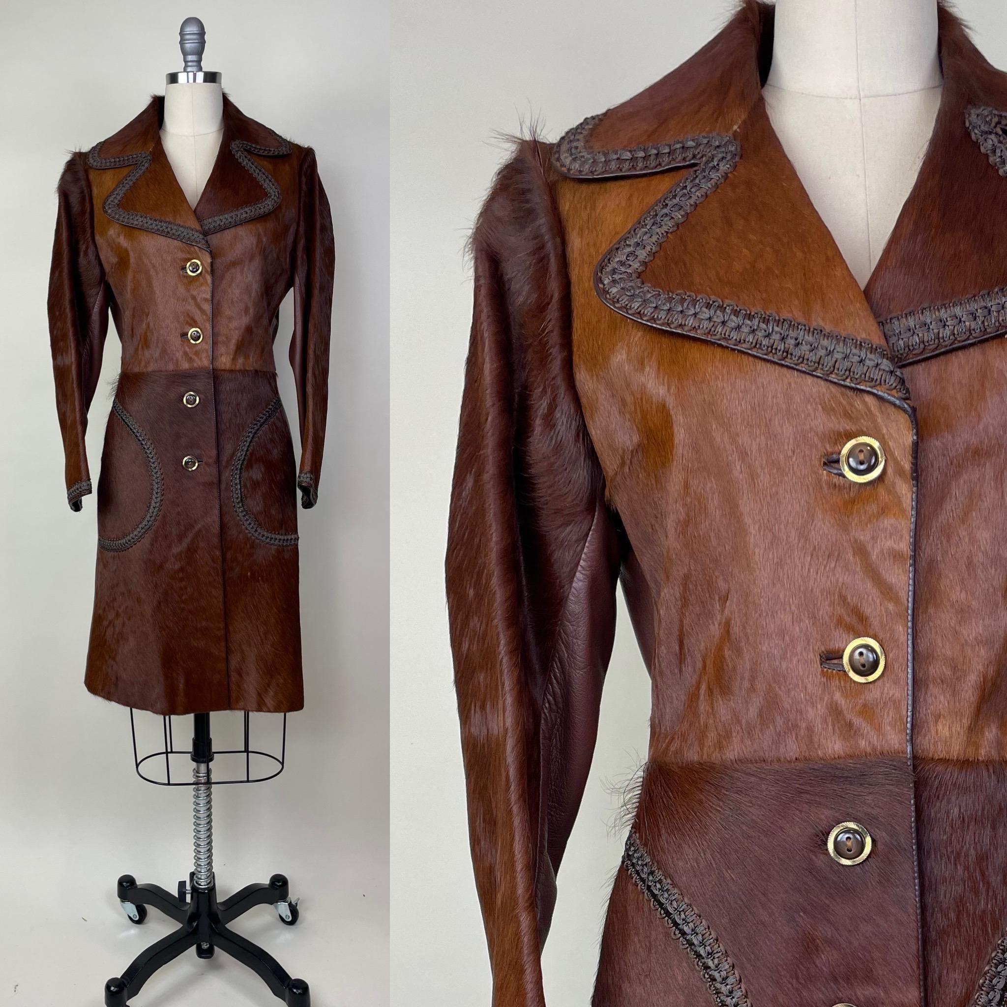 70s Leather Patchwork Jacket - Etsy