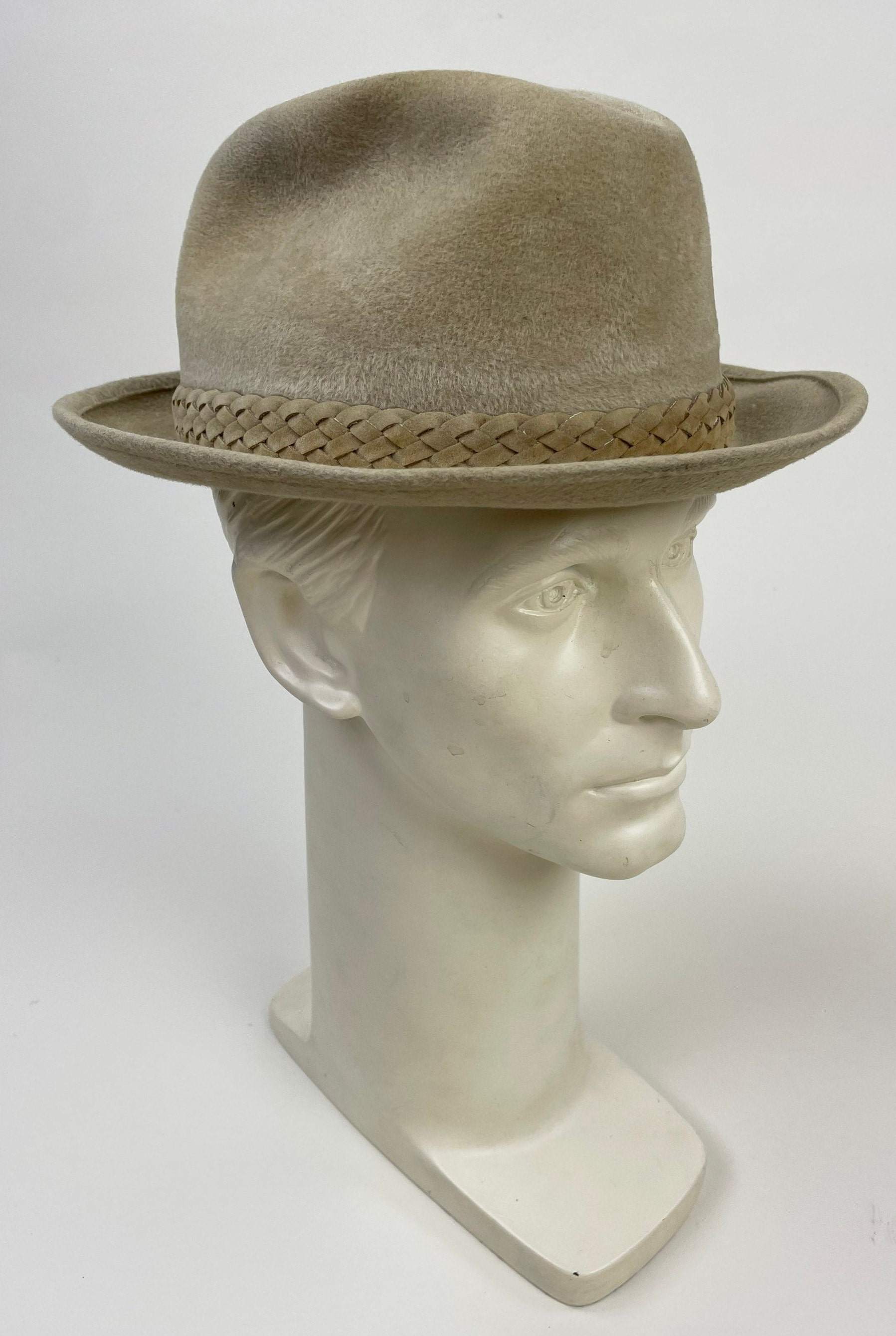 Vintage 1960s Stetson Stingy Brim Fedora Hat / Size 7 1/8 - Etsy