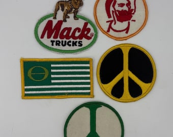 Vintage 70er Jahre Original Gestickter Aufnäher