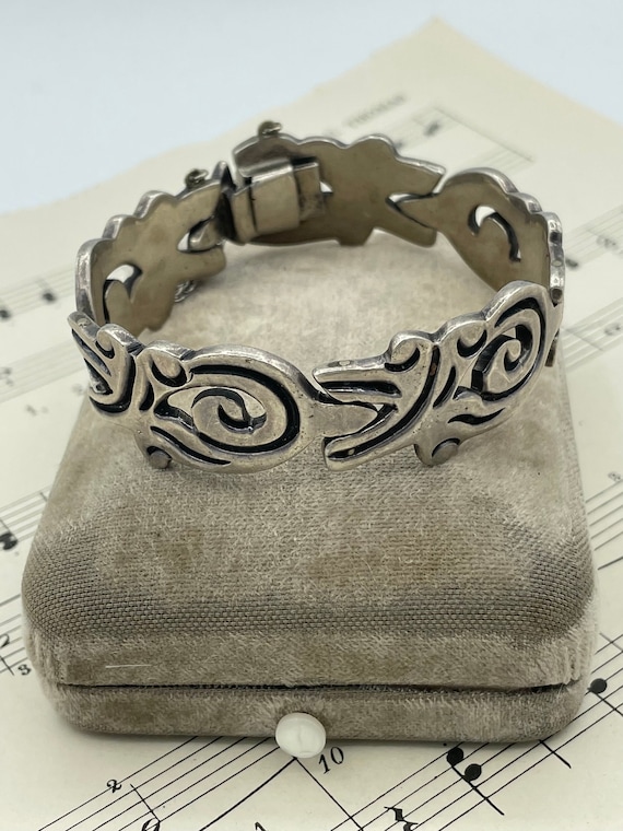 1940年代のヴィンテージメキシコ製スターリングシルバーイグアナパネル