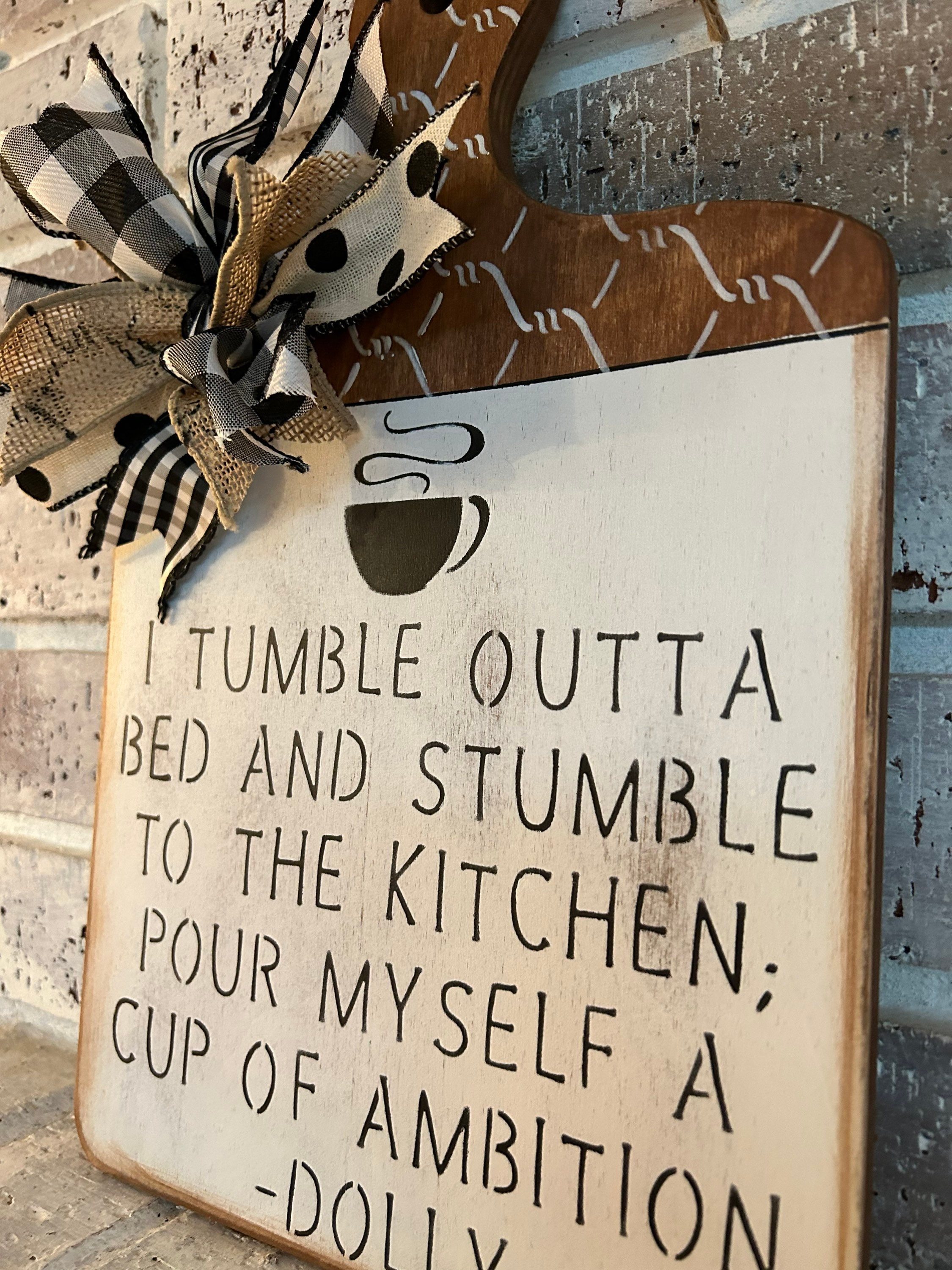 Kitchen Cutting Board|display Only| Decorative Sign| Hand Painted ...