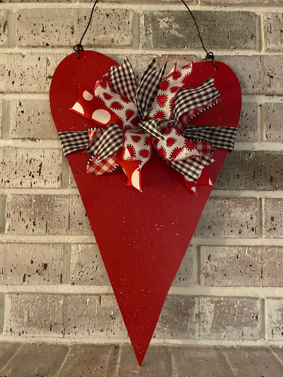 1pc New Design Valentine'S Day Heart Shaped Paper Door Hanging