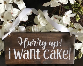 Wedding Prop Sign//Bridal Party Sign//Ring Bearer// Wedding Ceremony// Wedding Entrance Sign//6"x 12"//MariasMakeryEtc