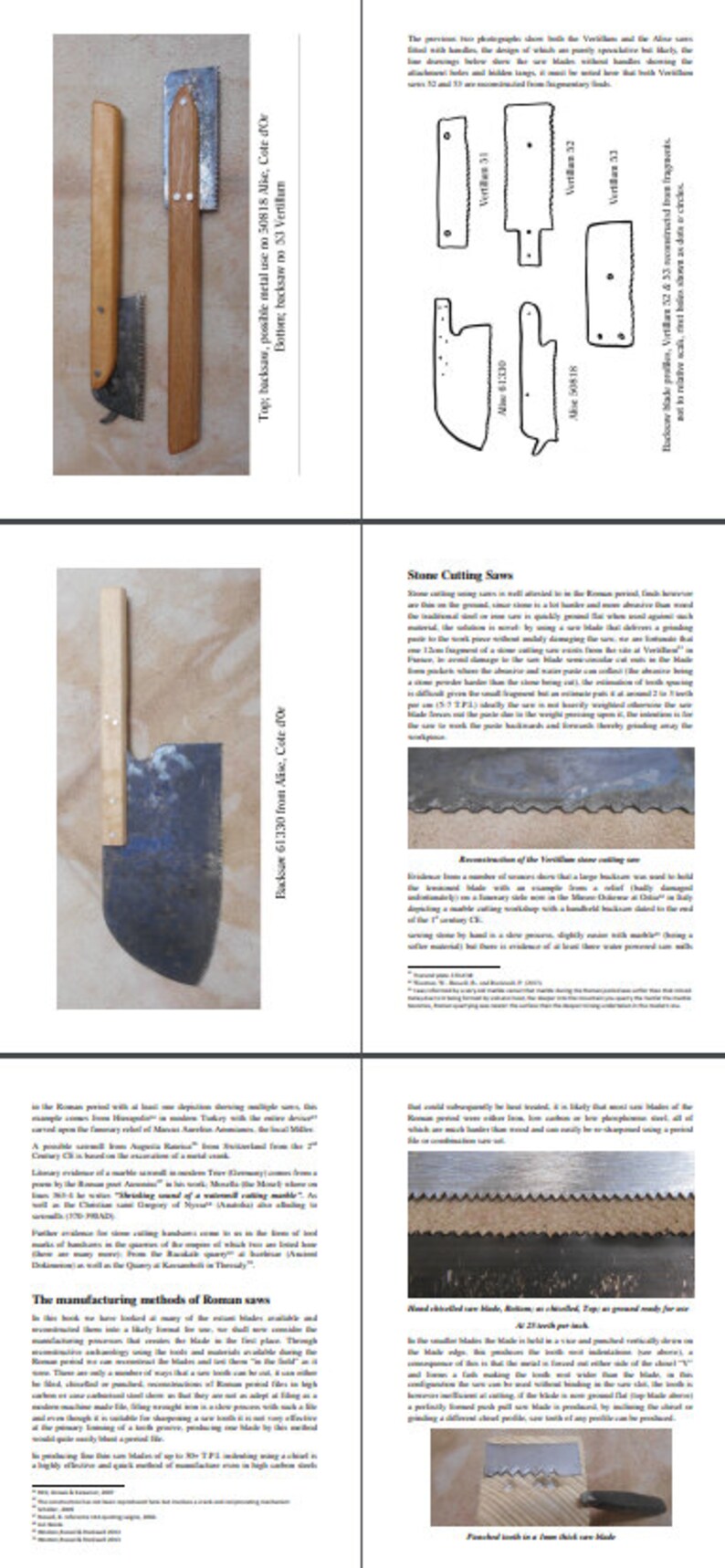 Saws of the Roman Empire 44 page book A5 on period saws 4thc BC to 4thc AD image 9