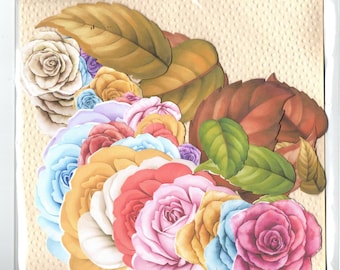 highlight crafts vintage rose craftmaster diecut collection 20x20cm pack