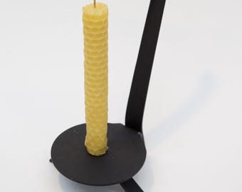 Japanese Edo period teshoki candle holder and candle