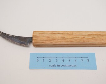 8cm curved scorping cutter leather wood and general craft