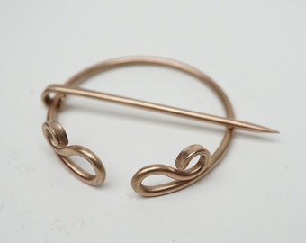 Roman Cambridge bronze penannular brooch fowler D