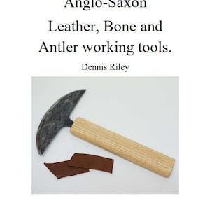 28-sidig A5-bok om anglosaxiskt läder Verktyg för ben- och hornbearbetning Daegrad Tools Sheffield bild 1