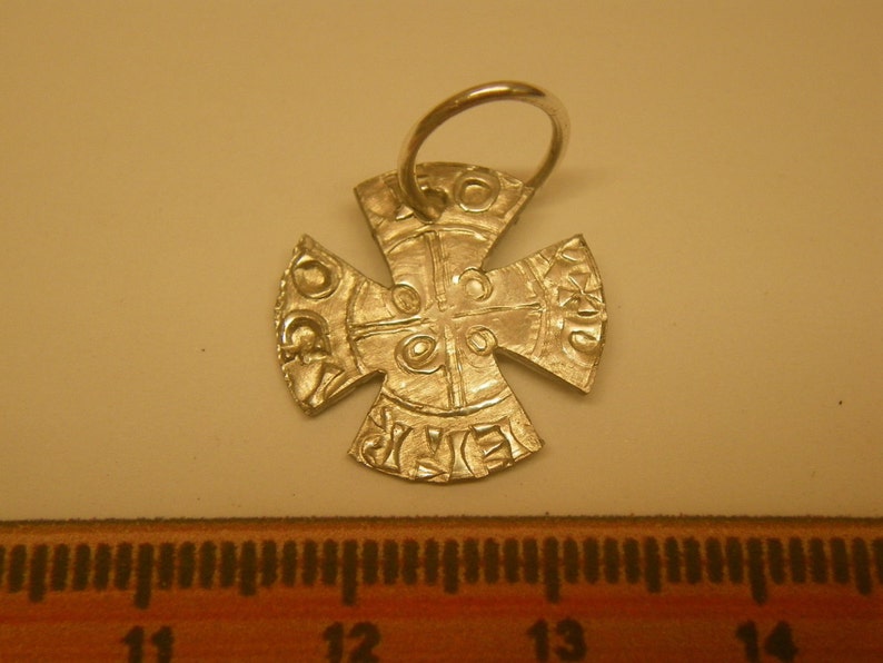 Set of 4 christian cross coin pendants 911thc denmark living Etsy