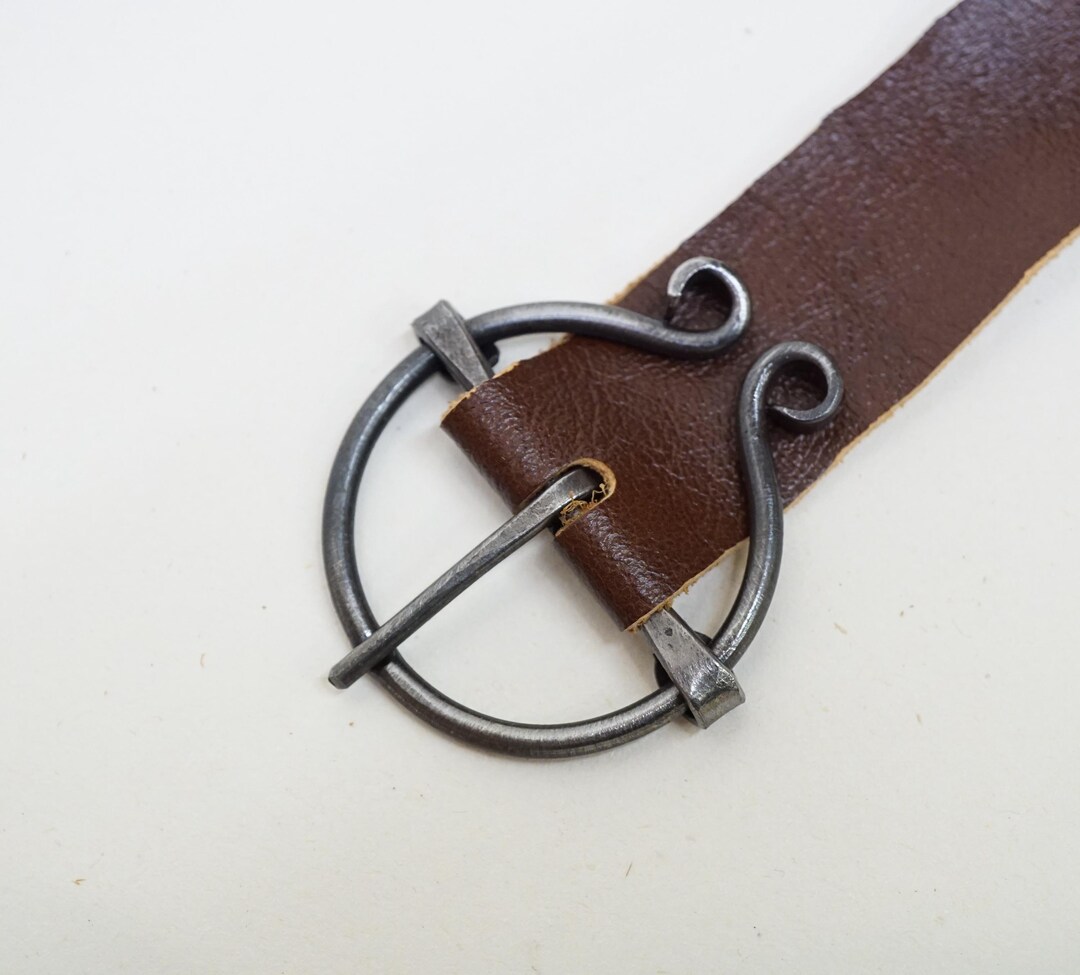 Hand Forged Iron Fowler B Style Penannular Belt Buckle 45mm Diameter ...