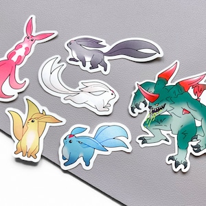 Carbuncles - FFXIV Vinyl Metallic Stickers