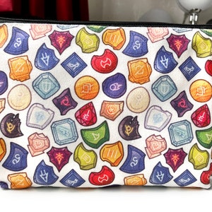 Job Stone FFXIV Fabric Zipper Bag