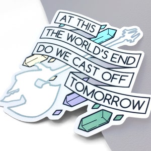At This, The World&#39;s End - FFXIV Metallic Vinyl Sticker