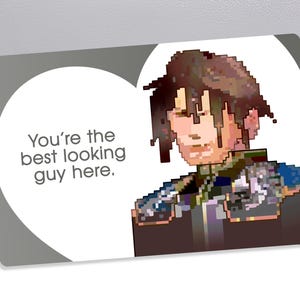 Valentijnsdagkaart - Squall Leonhart (FFVIII) A6-afdruk