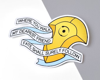 Azem, The Traveler - FFXIV Vinyl Metallic Sticker