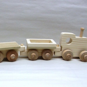 Wooden Toy Train, Natural Wood Toy, Made In The USA Kids Toys, Eco Friendly  Toy Train , Personalized Train Set Birthday Gift  Kids