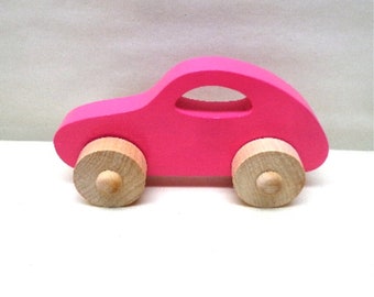 Wood Wooden Toy Car, Party Favor Toy, Push Toy, Birthday Gift Kids, Car Toy