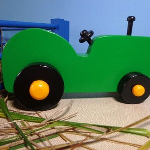 Farm Tractor Toy, Push Toy Tractor, Farm Toy, Wood Tractor, Birthday Gift for Boy, Wooden Toys, Kids Toy Tractor Party Favor