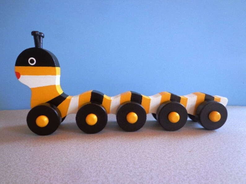 wooden caterpillar etsy