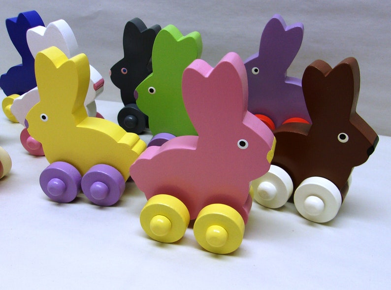 Toy Bunnies Easter Toys Bunnies Easter Gift Kids Easter Toy Etsy