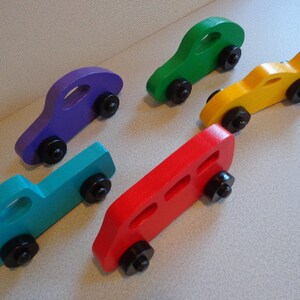 Wood/Wooden Toy Vehicles: Truck, Bus and Car, Vehicles Party Favor Toys, Birthday Gift For Boy and Girls image 3