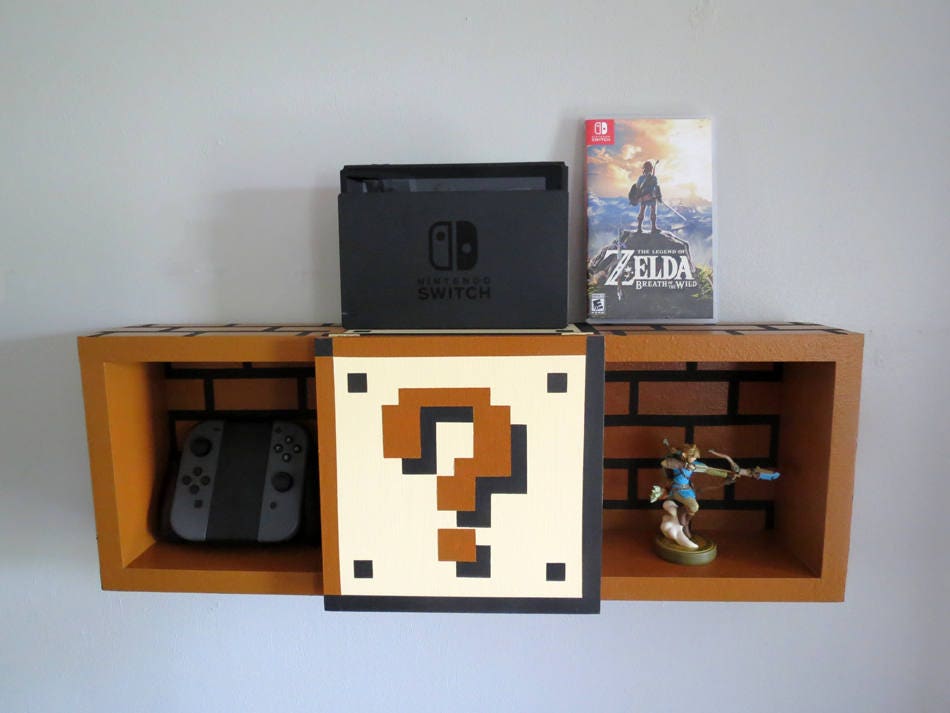 Super Mario Bros Shelf Shadow Box Shelf Home Decor Etsy