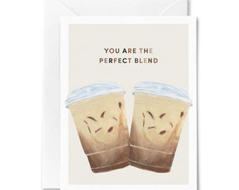 Coffee Lovers Wedding Card: Unique Congratulations Card