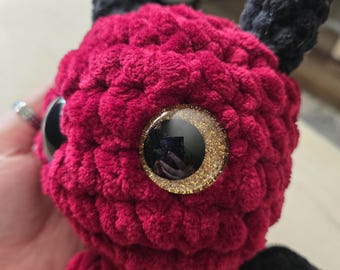 Red Devil Plush – Kawaii Chibi Demon Stuffed Animal
