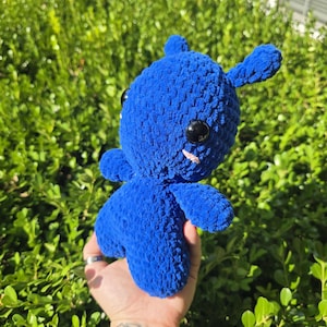 Blue Alien Plushie – Cute Handmade Crochet Amigurumi Alien Toy, Kawaii Alien Gift