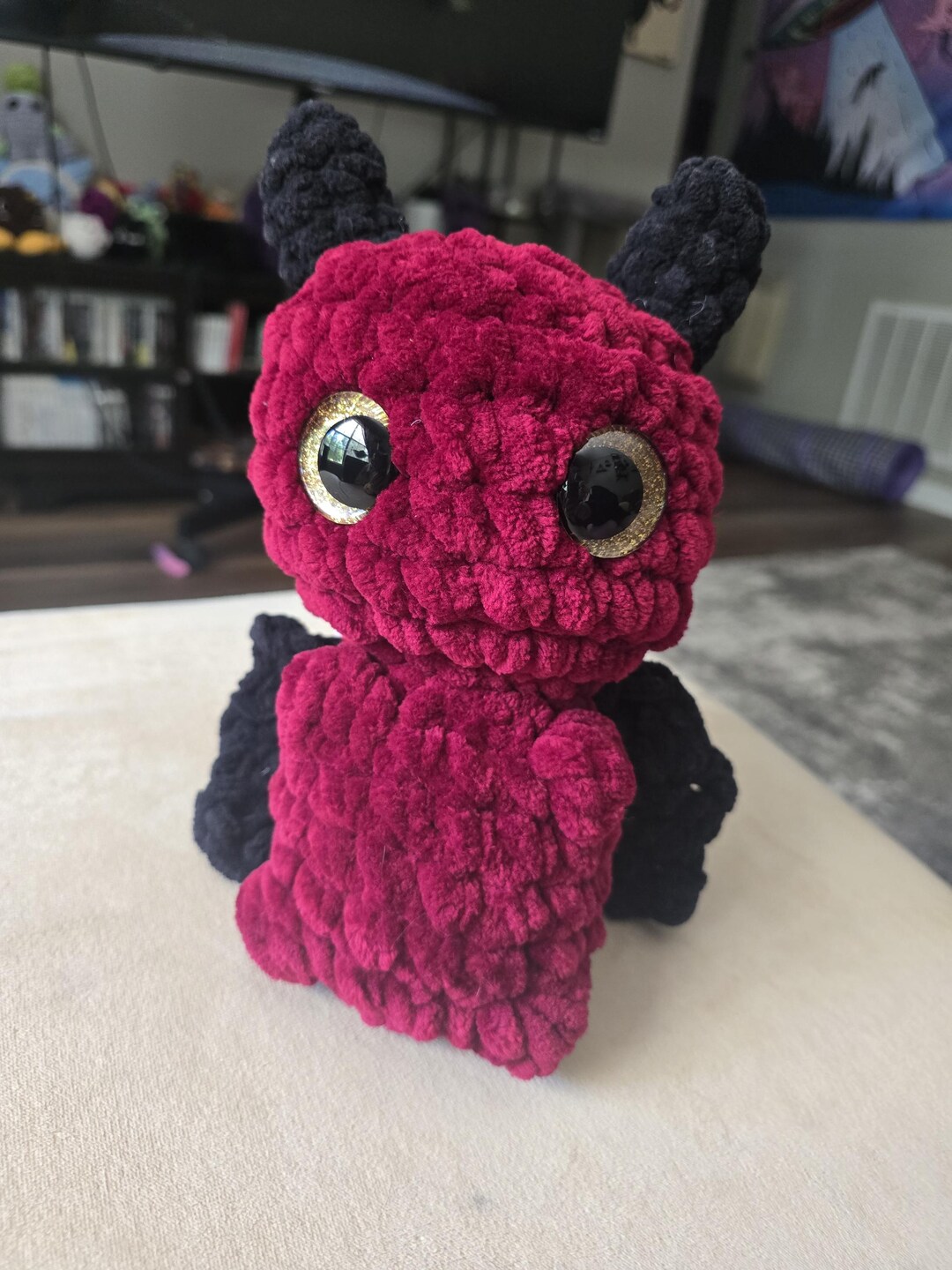 Demon Riley Plush Red Devil Plush – Kawaii Chibi Demon Stuffed Animal - Etsy