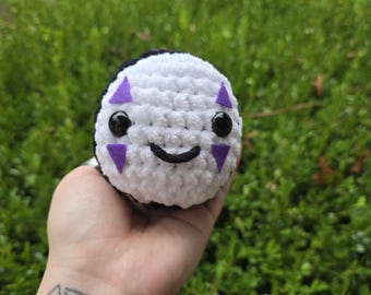 No-Face Plush: Handmade Spirited Away Ghibli Plushie