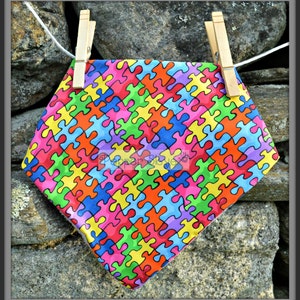 Autism Awareness Bandanna Baby Bib image 4