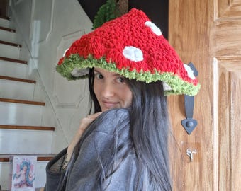 MADE TO ORDER Pilz Feen Hut Mit Moos Rand