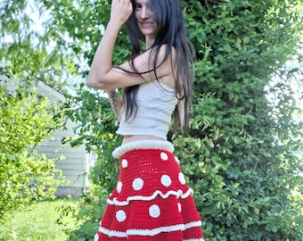 Mushroom Skirt with ruffles